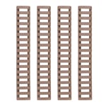 4 st/set Keymod Picatinny Stege Gummiskena Skydd Handguard Skydd (Sandfärg)
