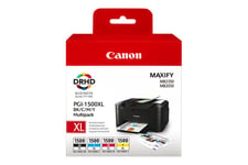 Canon PGI-1500XL C/M/Y/BK Multipack - Lång livslängd - svart, gul, cyan, magenta - original - bläcktank