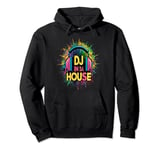 DJ In Da House Over Head Headphones Music Lover Pullover Hoodie