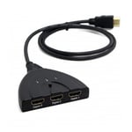 HDMI 3 PORT Switcher HDMI 4K commutateur 3x1 (commutateur automatique) Supporte le lecteur 3D Ultra HD 4K 1080P hub de séparateur HDMI