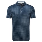 Footjoy Mens Flower Bud Foulard Lisle - Navy, Small