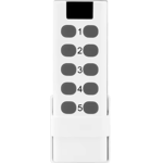 Fjernkontroll RF433Mhz 10-knapper med veggfeste