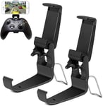 kaniers 2Pack Xbox One Controller Phone Mount Clip, Xbox Phone Holder, Foldable Controller Phone Holder, Folder for Hae S/X, SteelSeries Nimbus and XL Wireless Controllers, Steam Controller