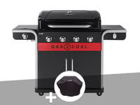Barbecue à gaz et à charbon Gas2Coal Char-Broil 2.0 4B + Housse de protection