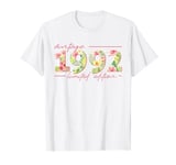 Vintage 1992 Limited Edition Tropical Flowers Women Birthday T-Shirt