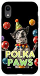 Coque pour iPhone XR Blue Heeler Jouet de jongleur pour chien de bétail australien Motif pattes
