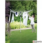 Brabantia Lift-O-Matic 60m Rotary Airer with Ground Spike + Cover