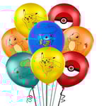 20 st Pikachu Barnfest Ballongbåge Grattis på födelsedagen 20 random ballons
