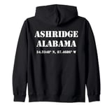 Ashridge Alabama Coordinates Souvenir Zip Hoodie