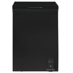 Russell Hobbs Black Chest Freezer 99L Freestanding with 5 Year Warranty, Adjustable Thermostat, Chill or Freeze Function, 4 Star Freezer Rating & Suitable for Outbuildings & Garages RH99CF0E1B
