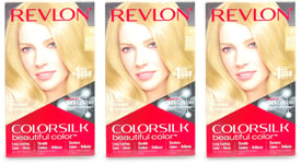 Revlon Colorsilk Permanent Hair Colour Medium Blonde X 3
