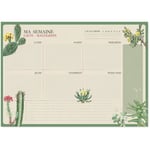 Buck - a3 botanical cacti frances kokonote weekly planner pad
