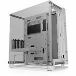 Thermaltake Core P3 Pro Snow E-ATX Tempered Glass Mid Tower Gaming Computer Chassis, Open Frame Panoramic Viewing, Glass Wall-Mount, Rotatable PCI-E Slots, CA-1G4-00M6WN-09