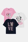 Minnie Mouse & Daisy Love Girls T-Shirt 3 Pack