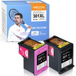 MyCartridge PHOEVER 301 XL Remanufactured Ink Cartridge Replacement for HP 301XL for Officejet 2620 Envy 4500 5530 4502 4504 Deskjet 2540 3055A 3050 2544 Printer (Black / Color)