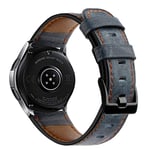 AISPORTS Compatible for Garmin Vivoactive 4/Venu 2 Leather for Women Men, 22mm Quick Release Watch Strap Vintage Sport Wristband Replacement Strap for Amazfit GTR 3/3 Pro/GTR 2/GTR 2e/GTR 47mm/Stratos