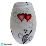 Nybro Crystal Vas Crystal Ink Heart konvex 200x130 mm