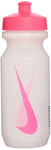 Nike Unisex Water Bottle Big Mouth 625Ml Standard Size Clear Pink New Free PP