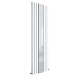 Hudson Reed Revive Double Vertical Radiator Mirror 1800mm H x 499mm W High White