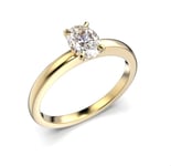 Festive diamantring oval Selena 0,50 ct gult guld 683-030-KK