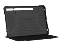 UAG Case for Samsung Galaxy Tab S8 Plus (12.4-in)(SM-X800 & SM-X806) - Metropolis SE Black - Lommebok for nettbrett - svart - 12.4 - for Samsung Galaxy Tab S8+