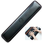Keyboard Wrist Rest Pad-Exco Wrist Rests,Memory Foam Non-Slip Black PU Leather Palm Support Wrist Pad Wrist Cushion for Laptops/Notebooks/Mac Book//PC/Computer (14.6 x 3.2 x 0.98in)