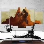 Canvas Painting Pictures Tom Clancy’s Rainbow Six Siege Lion Operation 5 panel artwork Large poster for living room modular Modern Wall Decor Framed 150x80cm Gift idea for friends Ready To Hang