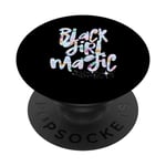 Black Girl Magic Melanin Mermaid Scales Black Queen Woman PopSockets Swappable PopGrip