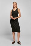 Urban Classics Svart ribbad klänning ärmlös (black,L)