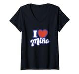 Womens I Love Miño V-Neck T-Shirt