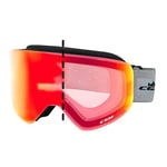 CGM Masque de ski 781A MAG Noir|Photochromique IRIDIUM PLUS Rouge S1-S3 (8%-80%)