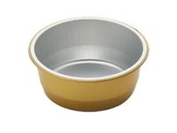 Aluminiumbricka 290 Ml Ø111x43 Mm Rund Guld,9 St X 115 St/Krt