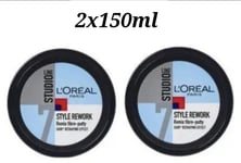 2 X L'Oréal Studio Rework Fibre Putty - 150 ml
