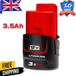 FOR Milwaukee M12B2 M12 12v 3.5 Ah Lithium-Ion Cordless Battery 48-11-2420 NEW
