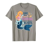 Save The Mermaids Recycle Your Plastic Ocean Conservation T-Shirt