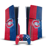 OFFICIAL NHL MONTREAL CANADIENS VINYL SKIN FOR SONY PS5 SLIM DISC EDITION BUNDLE