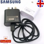 Genuine Original 25W USB C Charger Plug & Cable 1M For Samsung Galaxy Phones UK