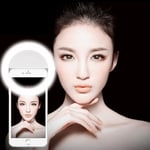 Selfie Lumière Ring Light 3 Niveaux Lumineux LED, Selfie éclairage de nuit et de l'obscurité pour Amélioration de la photographie