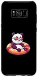 Coque pour Galaxy S8+ Bande dessinée Panda mignon en vacances d'été