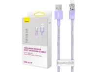 Baseus USB cable Baseus USB-A fast charging cable for Lightning Explorer Series 2m, 2.4A (purple)