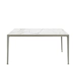 B&B Italia - Mirto Outdoor Square Table MI150TQG, White Painted, Calacatta White Porcelein Stoneware - Matbord utomhus