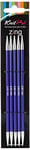 Knit Pro KP47010 Zing: Double Ended Knitting Pins: 15cm x 4.50mm, 4.5mm, Purple