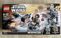 Lego 75195 Star Wars Ski Speeder Vs First Order Walker Microfighters New Sealed