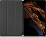 Etui Till Surfplatta Strado Etui Smart Case Till Samsung Galaxy Tab S8 Ultra (Sort) Uniwersalny