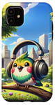 iPhone 11 Kawaii Bird Headphones: The Bird's Playlist Case
