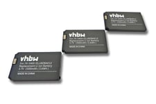 Vhbw 3x Batteries Compatible Avec Cisco Unified Wifi Ip Phone 7925g-Ex-K9, 7926g Téléphone Fixe Sans Fil (1500mah, 3,7v, Li-Ion)