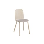 Stol Add wood, klädd sits i  grått tyg, träben 