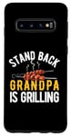 Coque pour Galaxy S10 Stand Back Grandpa is Grilling Barbecue rétro
