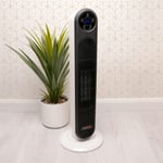 StayWarm 2000w Oscillating PTC Ceramic Tower Fan Heater Remote Control & Timer