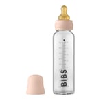 BIBS Baby Glass Bottle Complete Set Latex Blush 225ml